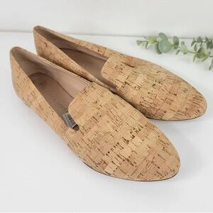 Veronica Beard Womens Griffin Flat Cork Loafers Size 8 Slip On Office $325 NEW